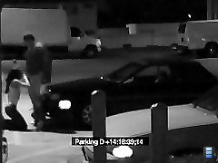 1 movies - Parking lot guard gets a BJ in exchange for not calling police and is all caught on security cam!