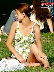 12 pictures - Some great public upskirt details in voyeur upskirt free photo gallery from UpskirtCollection.com