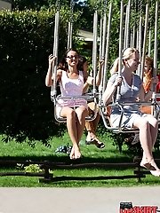 12 pictures - Girls lift skirts up for pussy show in voyeur upskirt free photo gallery from UpskirtCollection.com