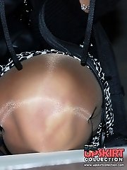 12 pictures - Long legs with panty shown up skirt in voyeur upskirt free photo gallery from UpskirtCollection.com